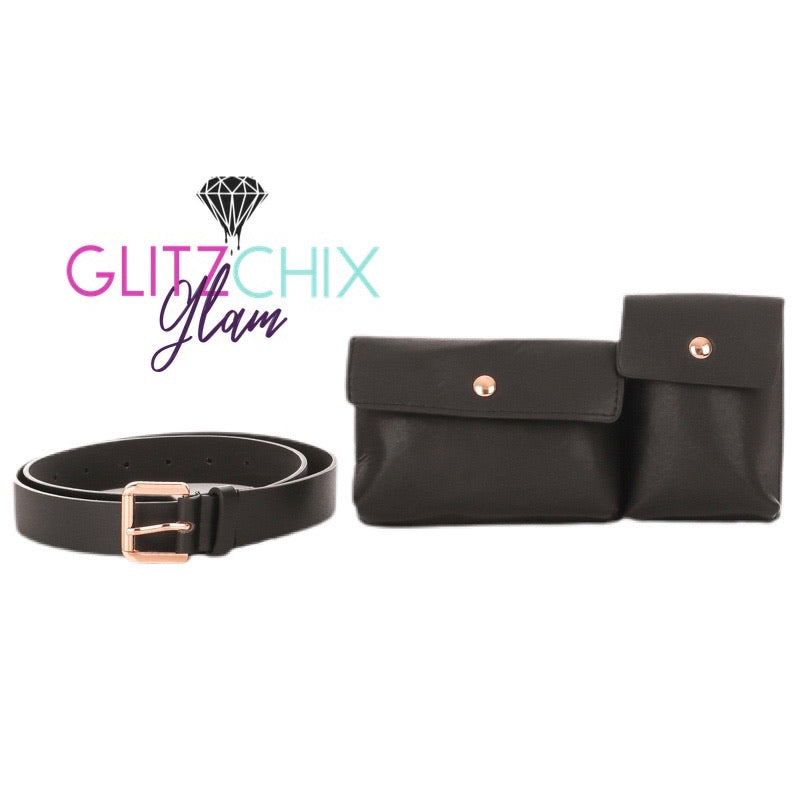 Double Up Belt Bag - GlitzChix Glam 